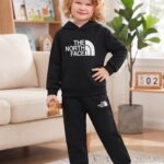 kids black hoodie and jogger set